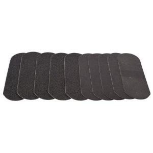 Stainless steel sanding stickers (5-coarse + 5-fine) Oval