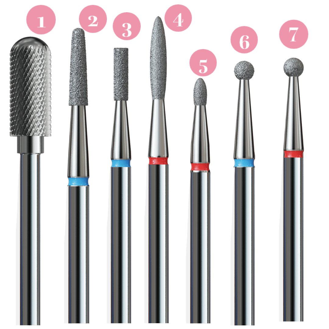 סט ראשי שיוף זרקון (מס' 5) IQN – Zirconia MANI – תמונה 2