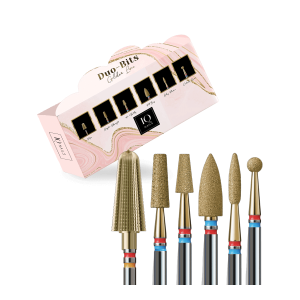 סט ראשי שיוף זירקוניה (מס' 28) IQN – DUO BITS GOLDEN