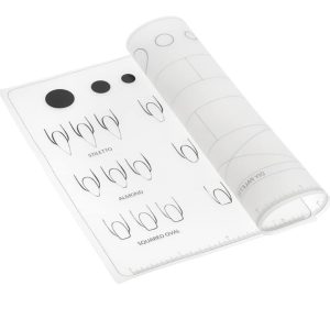 Silicone surface for learning nail art